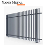 Aluminum outdoor patio garden fence Metal privacy tubular fence panel Outdoor aluminum horizontal slatted fence panel