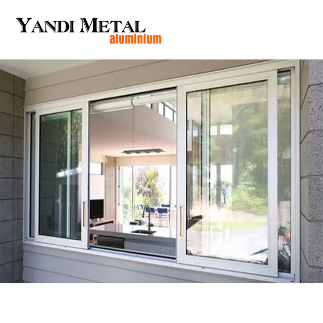 Yandi top brand high quality aluminum steel hinge stainless steel energy-saving hurricane sliding window