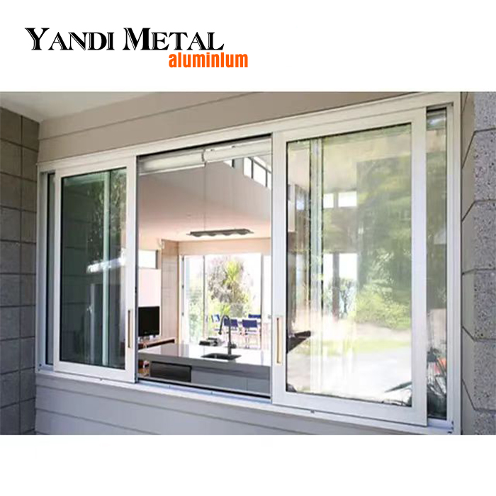 Yandi top brand high quality aluminum steel hinge stainless steel energy-saving hurricane sliding window