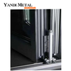 Yandi manufactures aluminum alloy double window glass folding patio doors Folding exterior glass doors