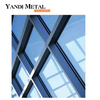 Topwindow hot break bar frameless profile aluminum glass and aluminum curtain wall