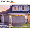 Villa exterior motor control clear glass aluminum rolled up garage door