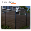 Yandi decorates garden pool with aluminum palisade panels of mamwood