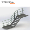 Safety Aluminum metal stair outdoor railing Panel railing Aluminum railing stair railing deck