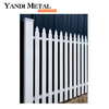 Insert square tube black picket fence panels Aluminum picket fence patio garden Metal alloy picket fence aluminum house
