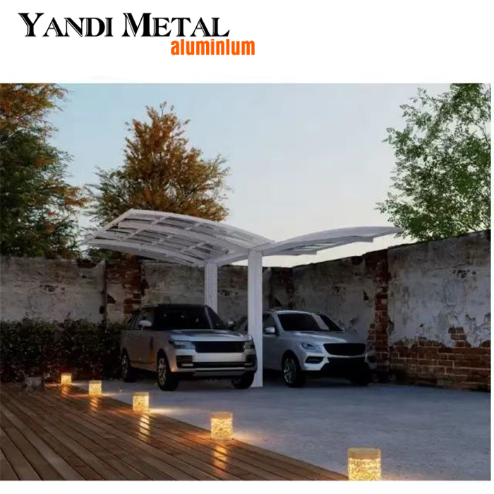 Modern outdoor louvers aluminum carport patio hard top parking garage polycarbonate roof aluminum carport
