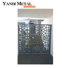 Decorative outdoor laser cut aluminum metal garden privacy folding screen perforated metal screen panel