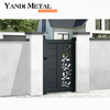 Hot selling powder paint Aluminum door design aluminum garden fences and gates