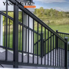 Newly designed aluminum fence railings are custom made for aluminum balconies and stair balconies of any size