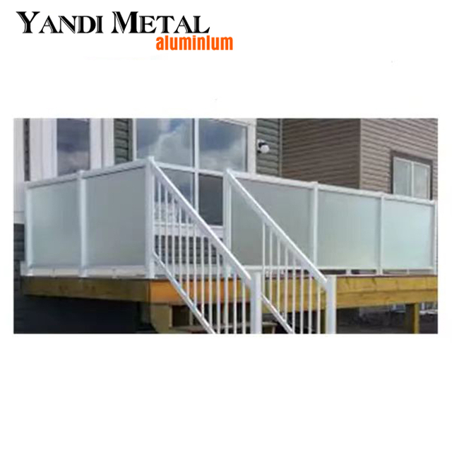 Modern design Aluminum metal balcony railing Design aluminum railing stair railing