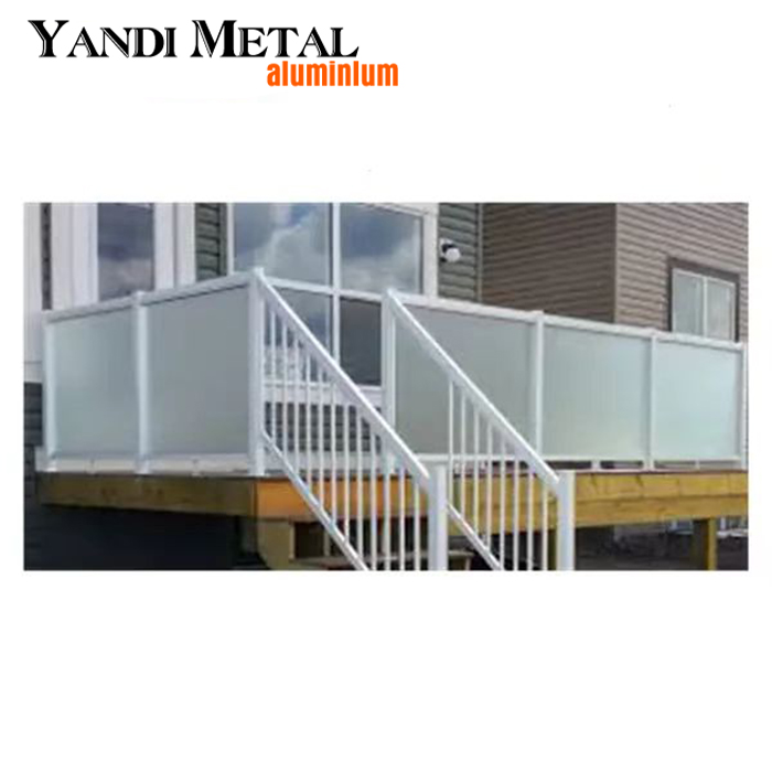 Modern design Aluminum metal balcony railing Design aluminum railing stair railing