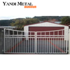 Professional welding metal automatic aluminum door powder coating welding sliding door driveway entrance aluminum door