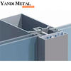 High quality tempered glass building exterior curtain wall window unit system aluminum glass curtain wall