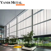 Curtain wall Frameless weather-resistant tempered aluminum glass curtain wall building exterior wall