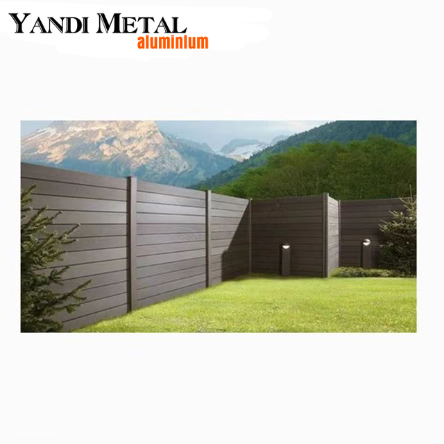 Fencing Aluminum alloy Modern fencing plates with aluminum extruded outdoor powder coating