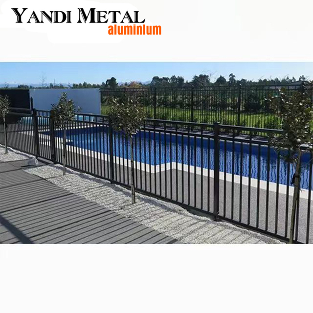 Aluminum fence panel powder-coated metal Privacy fence Residential outdoor garden pool fence aluminum