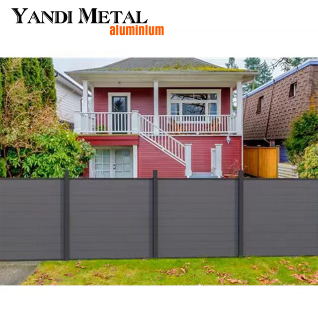 High quality decorative garden patio house fence Semi-or full privacy WPC outdoor decorative fence panels