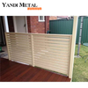 Wholesale decorative garden courtyard house fence privacy cheap wood plastic composite small metal plate