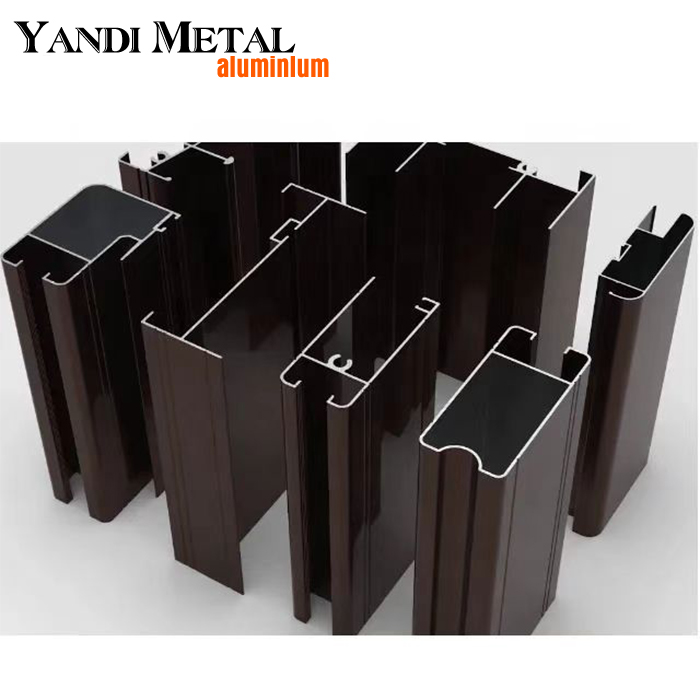 Hot-selling Fram aluminum custom 6063 T5 aluminum extruded profile manufacturer with anodized surface