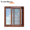 Design custom size double glass aluminum window toughened glass aluminum frame horizontal sliding window