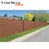 High quality decorative garden patio house fence semi or full privacy Wpc composite wood fence panels