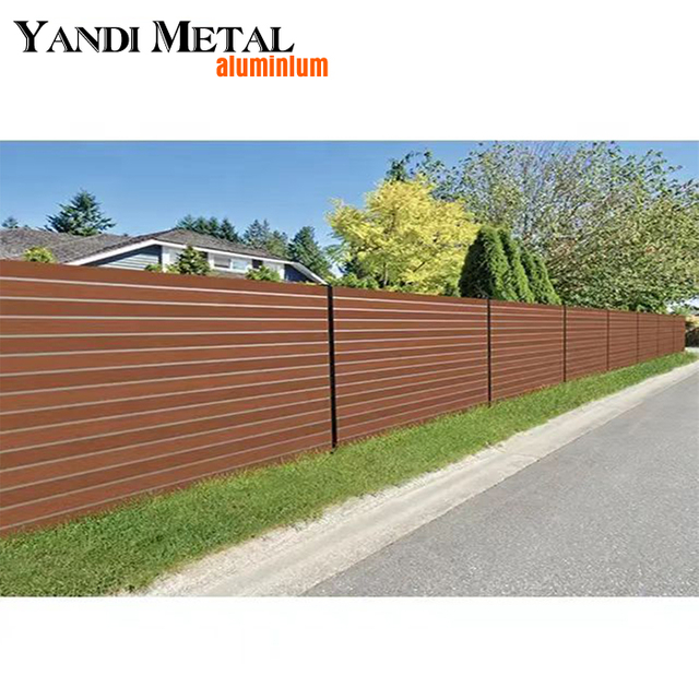High quality decorative garden patio house fence semi or full privacy Wpc composite wood fence panels