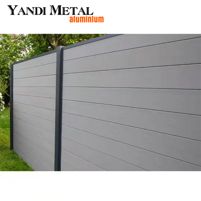 Decorated aluminum private garden fence