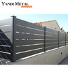 Modern metal strip garden fence panels for front yard powder-coated aluminum fences of high quality