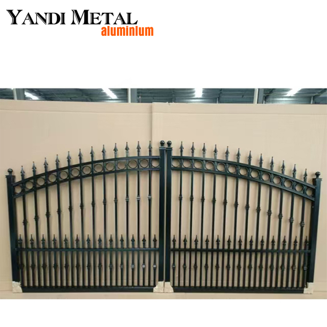 Factory direct industrial custom gate and fence wall design aluminum gate fence