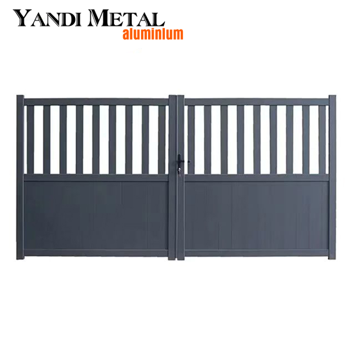 Popular aluminum gate automatic motor powder coating aluminum gate and fence aluminum gate