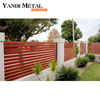 High quality level slatted pool fence Security privacy Aluminum alloy metal fence Blind fence