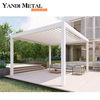 Custom louver roof pergola garden canopy Outdoor pergola Electric aluminum pergola