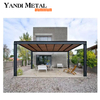 New modern aluminum gazebo shade Outdoor electric shutters bioclimatic gazebo