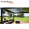 Modern aluminum gazebo with adjustable shutters Aluminum gazebo outdoor waterproof