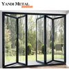 The latest design New style modern aluminum villa large double fold folding glass sliding aluminum doors