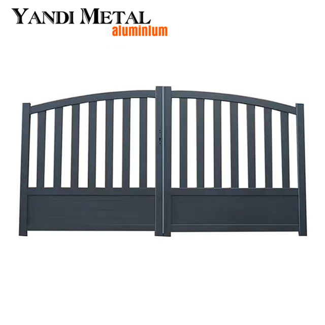 Design modern aluminum doors Automatic electric doors Custom grille doors Sliding aluminum residential doors