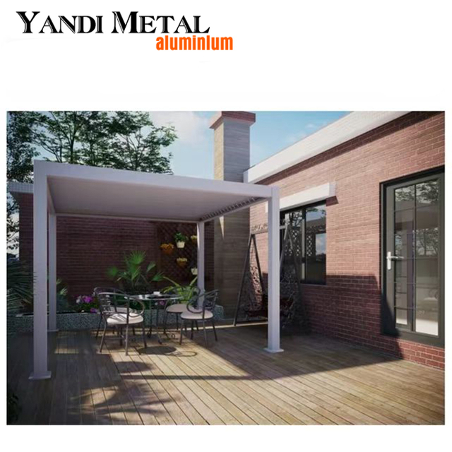 Modern bioclimatic garden custom pergola aluminum 6×4 manual pergola remote control awning outdoor pergola