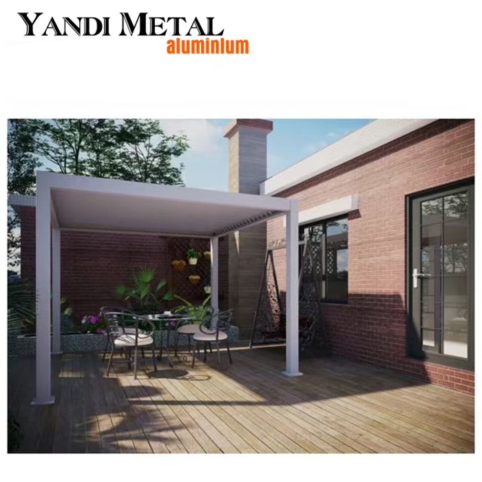 Modern bioclimatic garden custom pergola aluminum 6×4 manual pergola remote control awning outdoor pergola