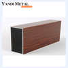 Supply hot-selling custom 6061 6063 wood color Fram glass aluminum extruded profiles
