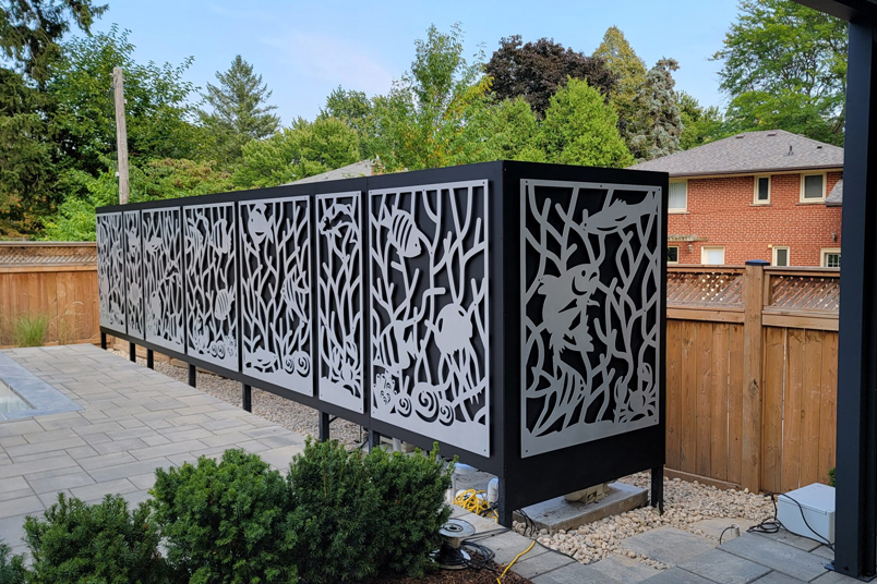 Laser-Cut Custom Fences for Branded Commercial Spaces