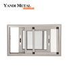 Yandi top brand high quality aluminum steel hinge stainless steel energy-saving hurricane sliding window