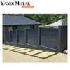 Outdoor metal Garden Privacy fence screen Horizontal privacy Aluminum fence Decorated with black aluminum privacy fence panel