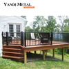 Safety Aluminum metal stair outdoor railing Panel railing Aluminum railing stair railing deck