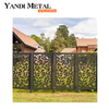 Outdoor decoration laser cut metal screen Flower wall Decorative art Colton steel plate room screen Metal decorative laser cut screen