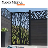 Laser cut Metal Outdoor screen Metal screen panel Decorative garden panel fence Aluminum laser cut screen