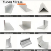 Custom extruded aluminum L-shaped corner section bracket and existing mold bending, welding and punching processing services