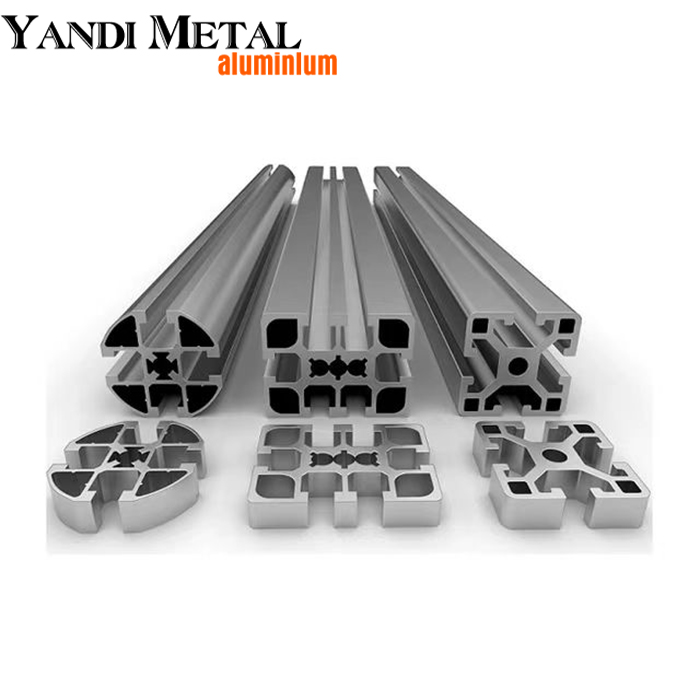 Popular aluminum profiles 6063T5 Aluminum Extruded profiles Manufacturer Aluminum extruded profiles