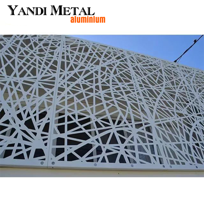 Custom style Aluminum Laser Cutting pergana Screen Panel Laser cutting Privacy screen Durable metal laser cutting screen