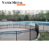 Outdoor garden and home with black fence aluminum alloy fence panels and aluminum metal fence