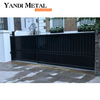 Modern cantilever gate system Garden Aluminum Pedestrian gate Automatic privacy sliding Aluminum cantilever gate kit